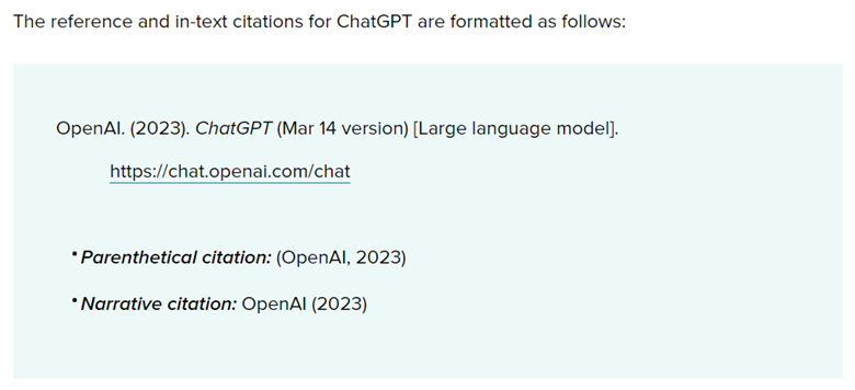 APA citation for ChatGPT